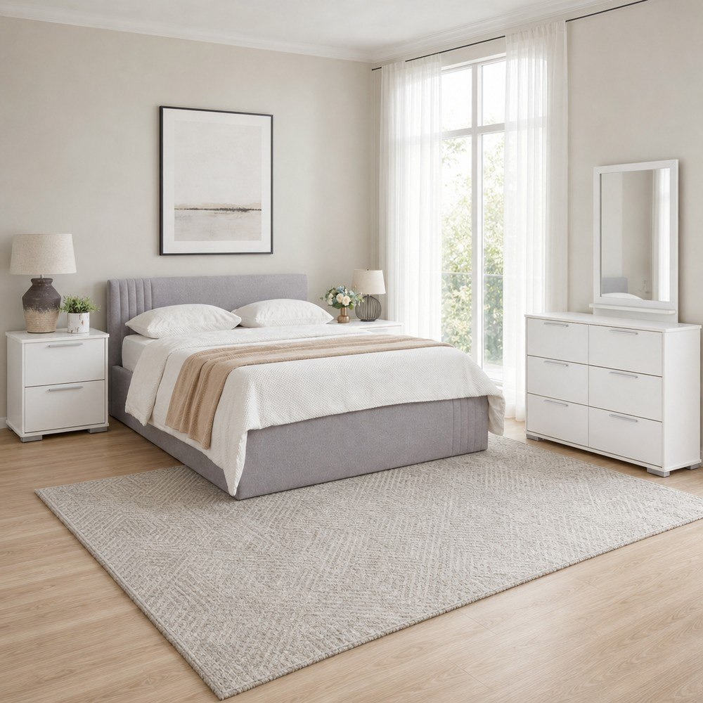 Frankfurt 5-Piece Upholstered Queen Hydraulic Bedroom Package-hbxfurniture-bedsandbedsets-bedroomsets-queen-image-1