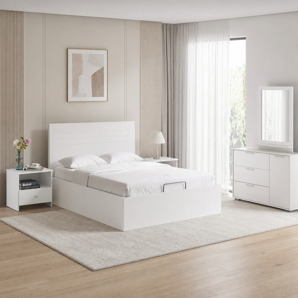 Frankfurt Patara 5-Piece Queen Hydraulic Bedroom Package-hbxfurniture-bedsandbedsets-bedroomsets-queen-image-1