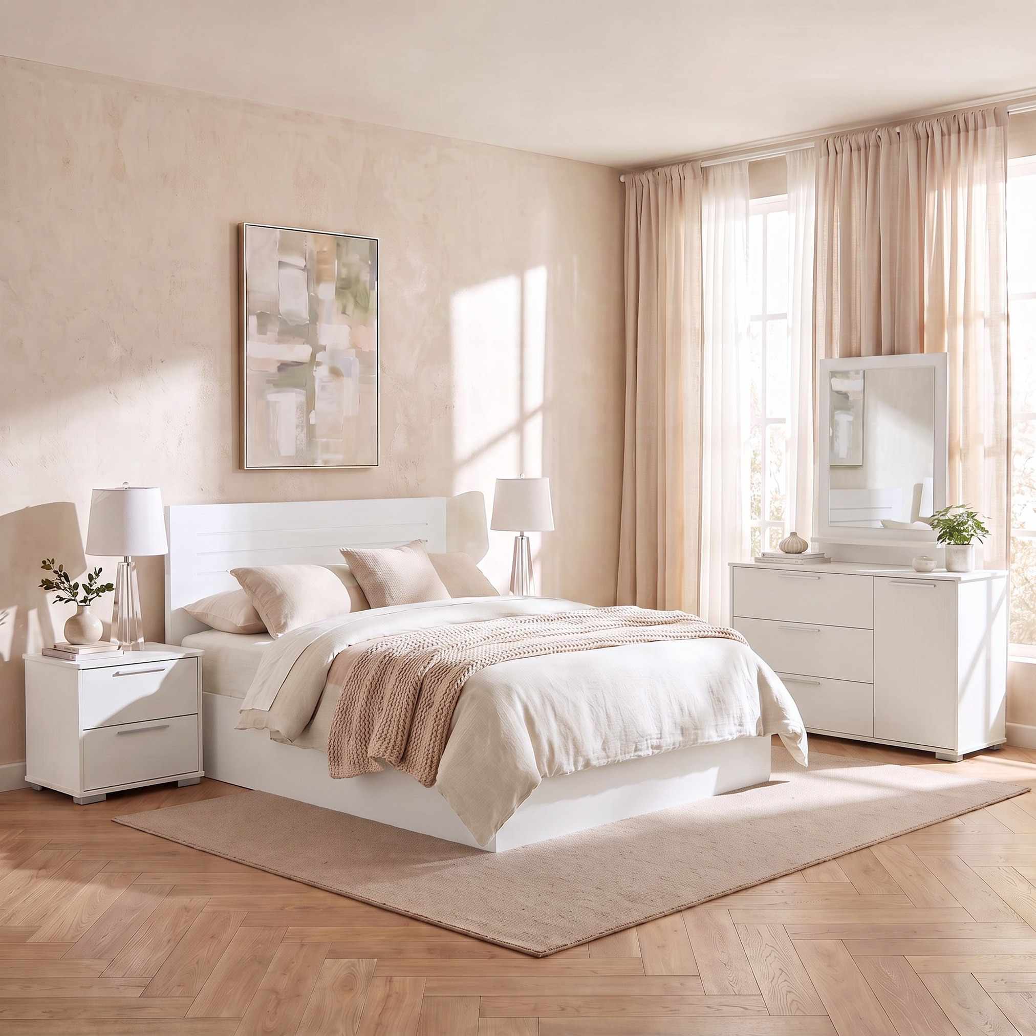 Frankfurt Patara 5-Piece Queen Bedroom Package-hbxfurniture-bedsandbedsets-bedroomsets-queen-image-1