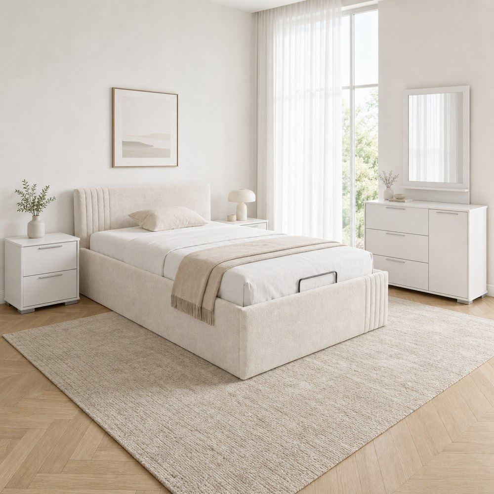 Frankfurt 5-Piece Upholstered Queen Hydraulic Bedroom Package-hbxfurniture-bedsandbedsets-bedroomsets-queen-image-1