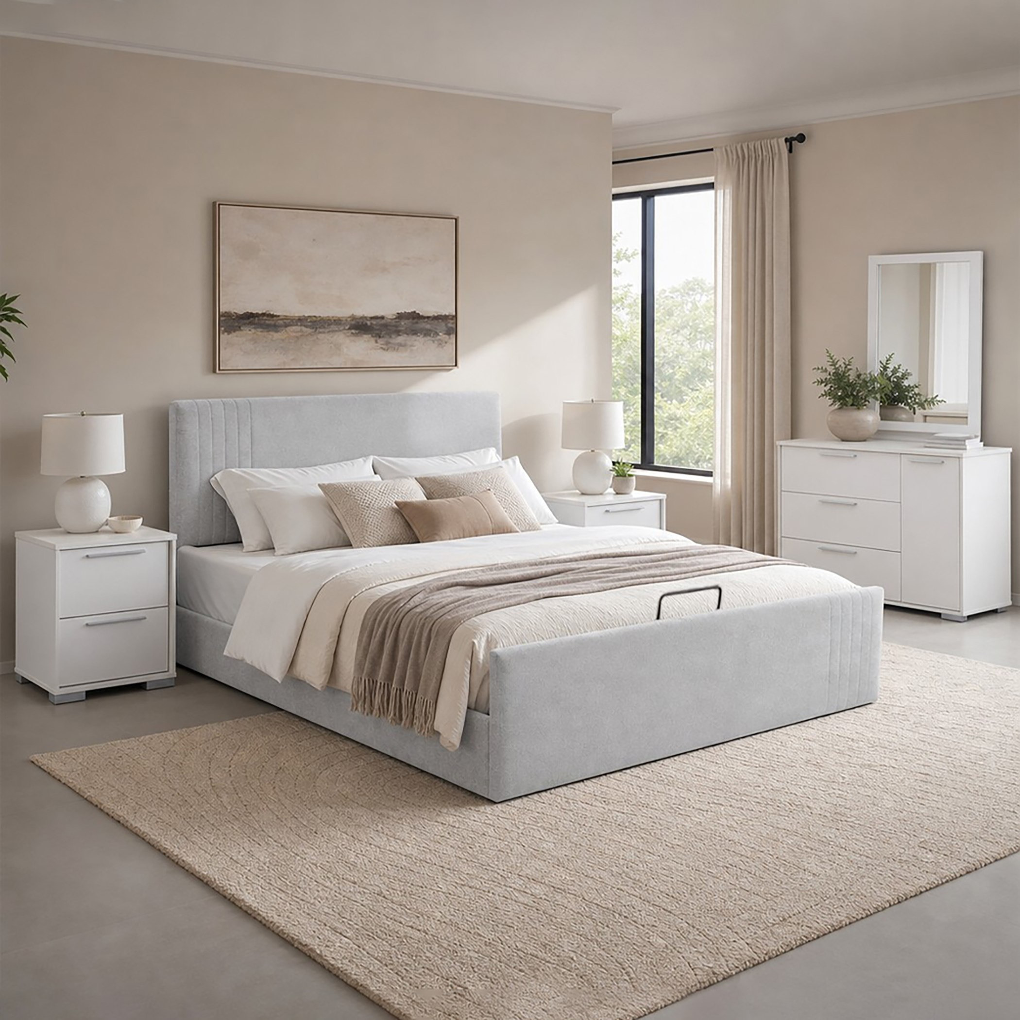 Frankfurt 5-Piece Upholstered Queen Hydraulic Bedroom Package-hbxfurniture-bedsandbedsets-bedroomsets-queen-image-17