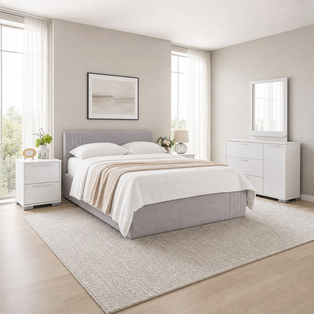 Frankfurt 5-Piece Upholstered Queen Hydraulic Bedroom Package-hbxfurniture-bedsandbedsets-bedroomsets-queen-image-1