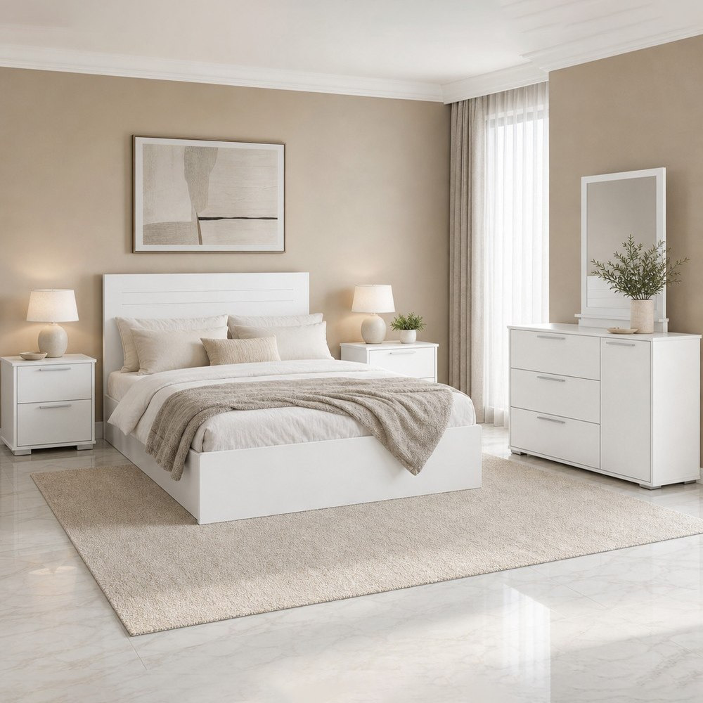 Frankfurt Patara 5-Piece Queen Bedroom Package-hbxfurniture-bedsandbedsets-bedroomsets-queen-image-1