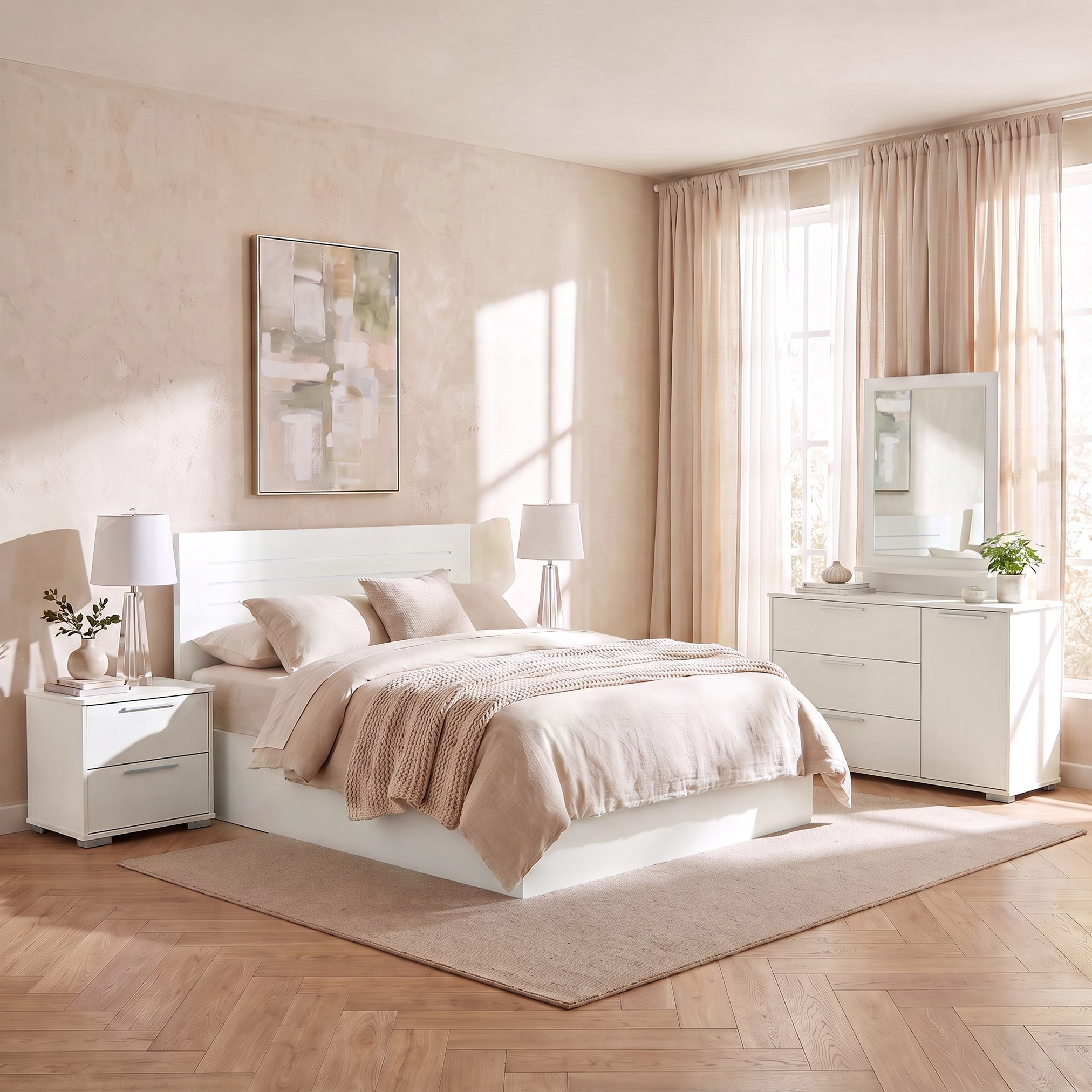 Frankfurt Patara 5-Piece Queen Bedroom Package-hbxfurniture-bedsandbedsets-bedroomsets-queen-image-1