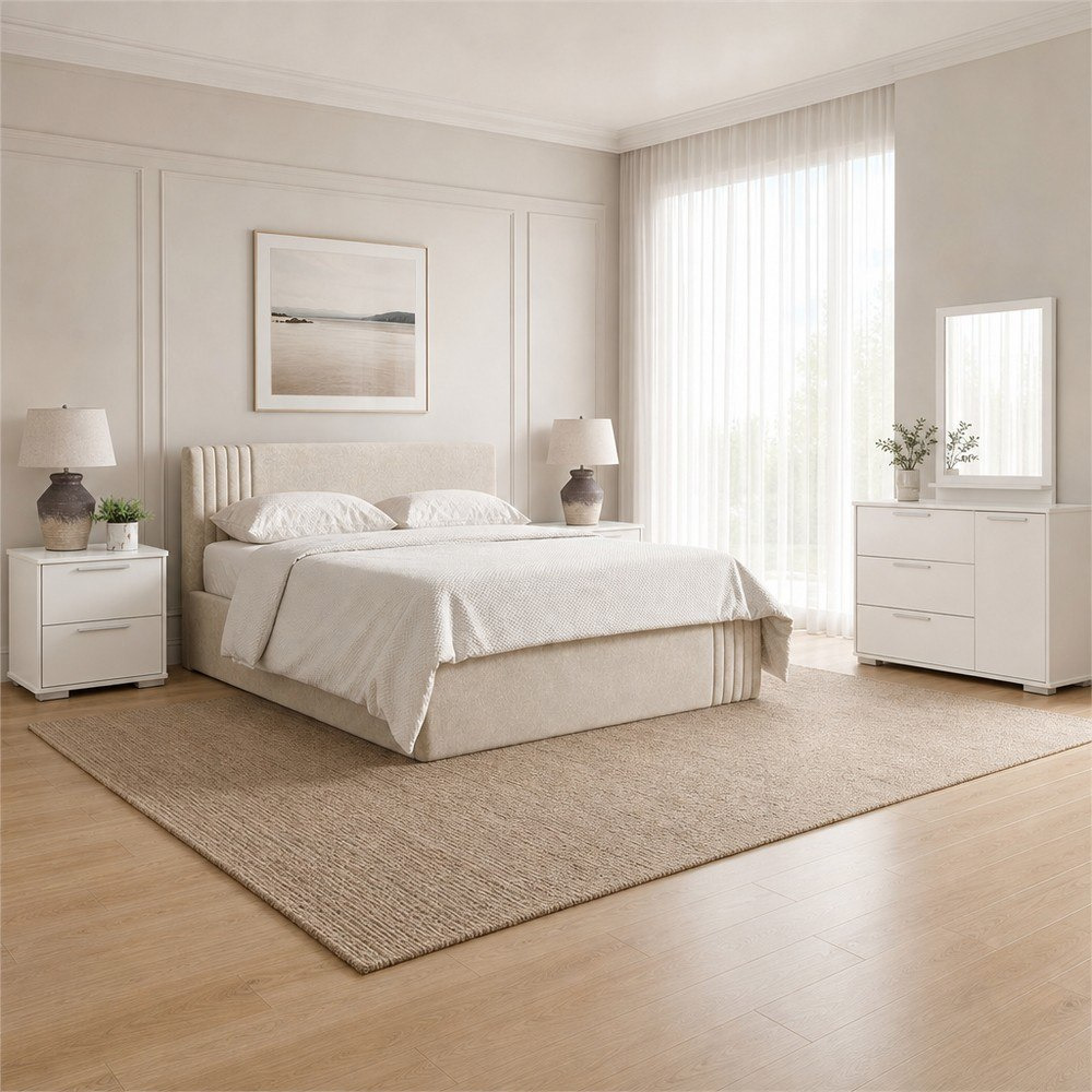 باقة غرفة نوم كوين هيدروليك منجدة 5 قطع من فرانكفورت-hbxfurniture-bedsandbedsets-bedroomsets-queen-image-1