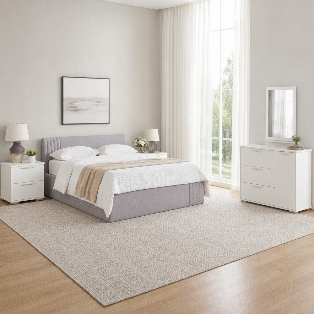 Frankfurt 5-Piece Queen Upholstered Hydraulic Bedroom Package-hbxfurniture-bedsandbedsets-bedroomsets-queen-image-1