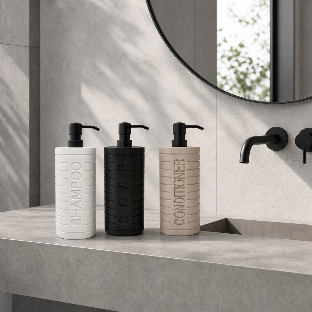 طقم موزع صابون راتنج 3 قطع من أمبر-hbxbathroom-bathaccessories-bathroomsets-image-1
