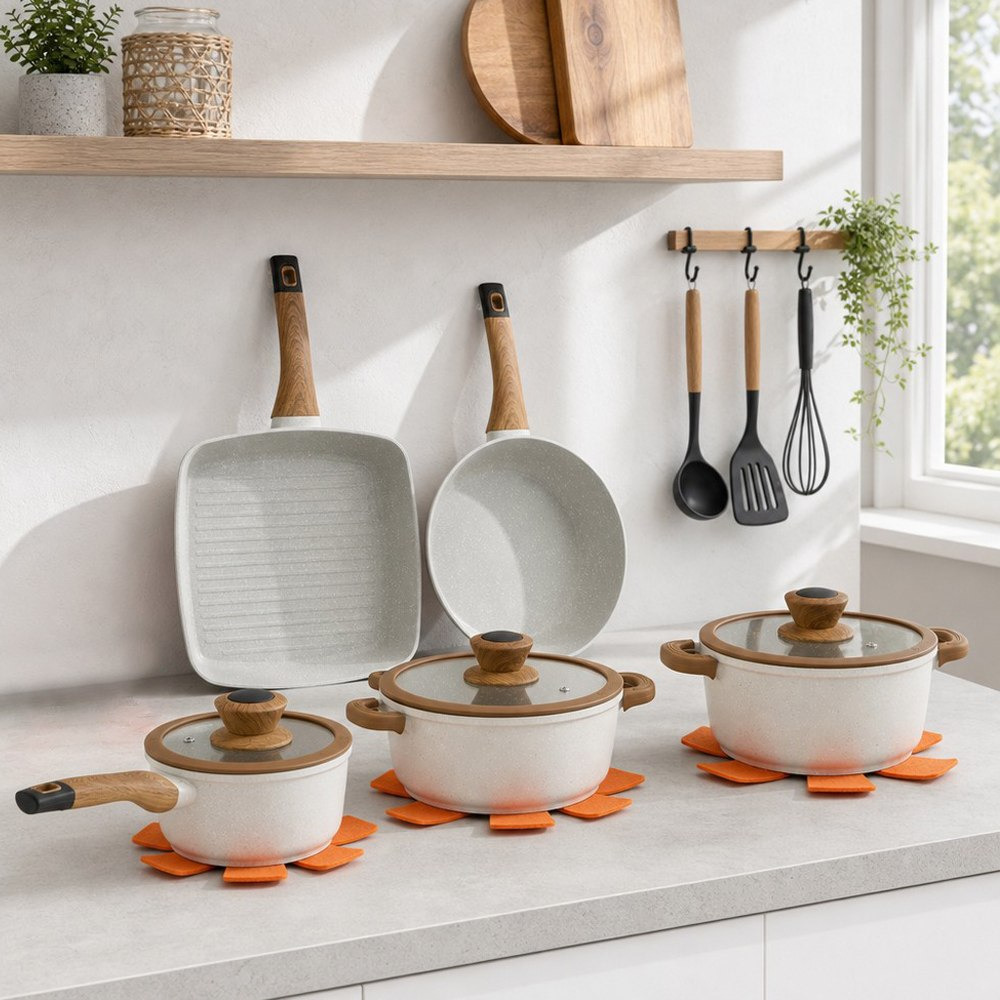 La Natura Nonstick Cookware - Set of 13-hbxkitchen-cookware-image-1