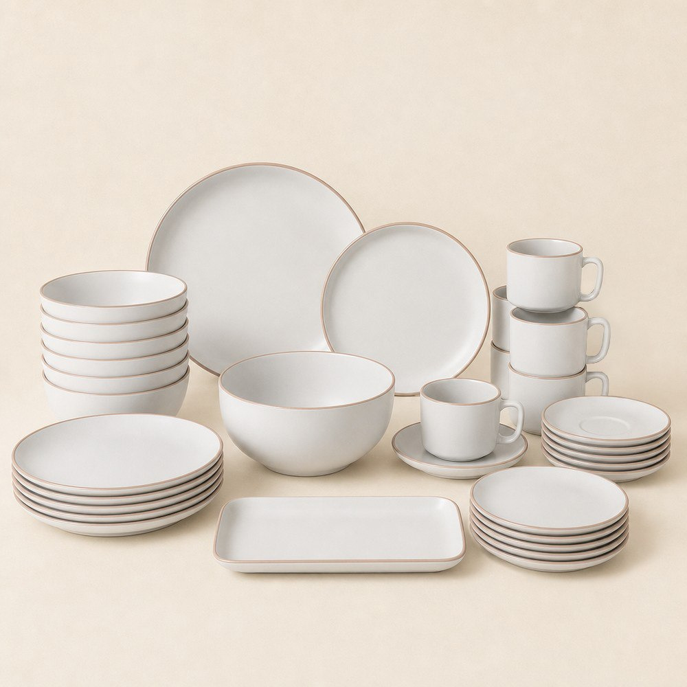 طقم عشاء 32 قطعة من أوليفيا - يخدم 6 أفراد-hbxdiningroom-tabletop-dinnersets-image-1